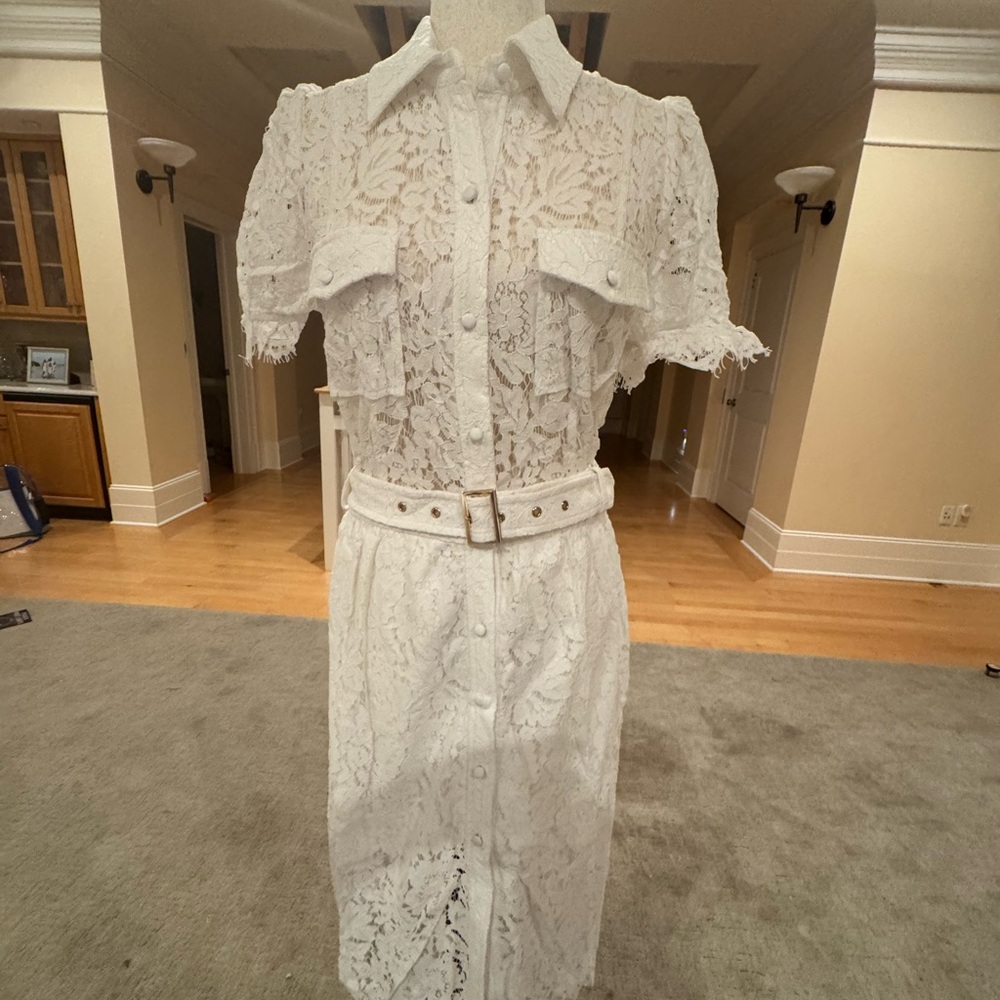 Generation Love White Lace Midi Dress